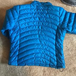 Blue puff Patagonia down jacket